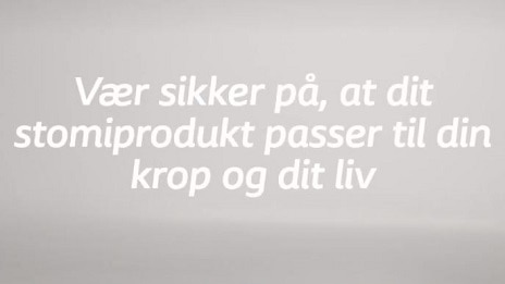 Vær sikker på, at dit stomiprodukt passer til din krop og dit liv