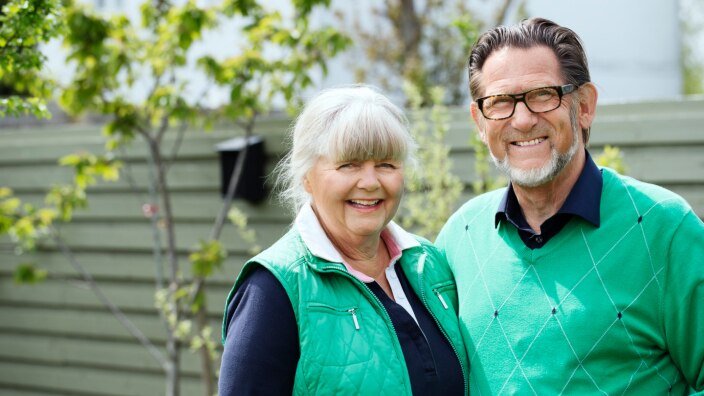 Foto af Hans Jørn Rytter sammen med hans kone