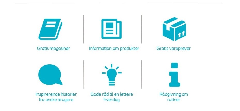 Fordele: Gratis magasiner. Information om produkter. Rådgivning. Inspirerende historier. Gode råd. Gratis vareprøver.