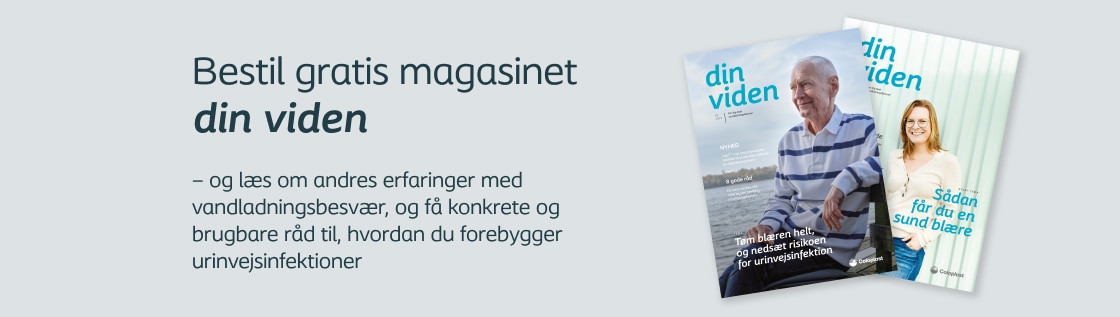 Lene Juhler, ramt af sclerose, står ved den smukke sø